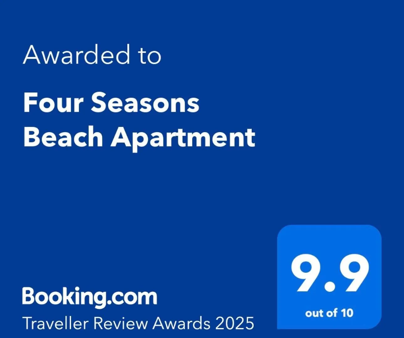 Four Seasons Beach Apartment Golem